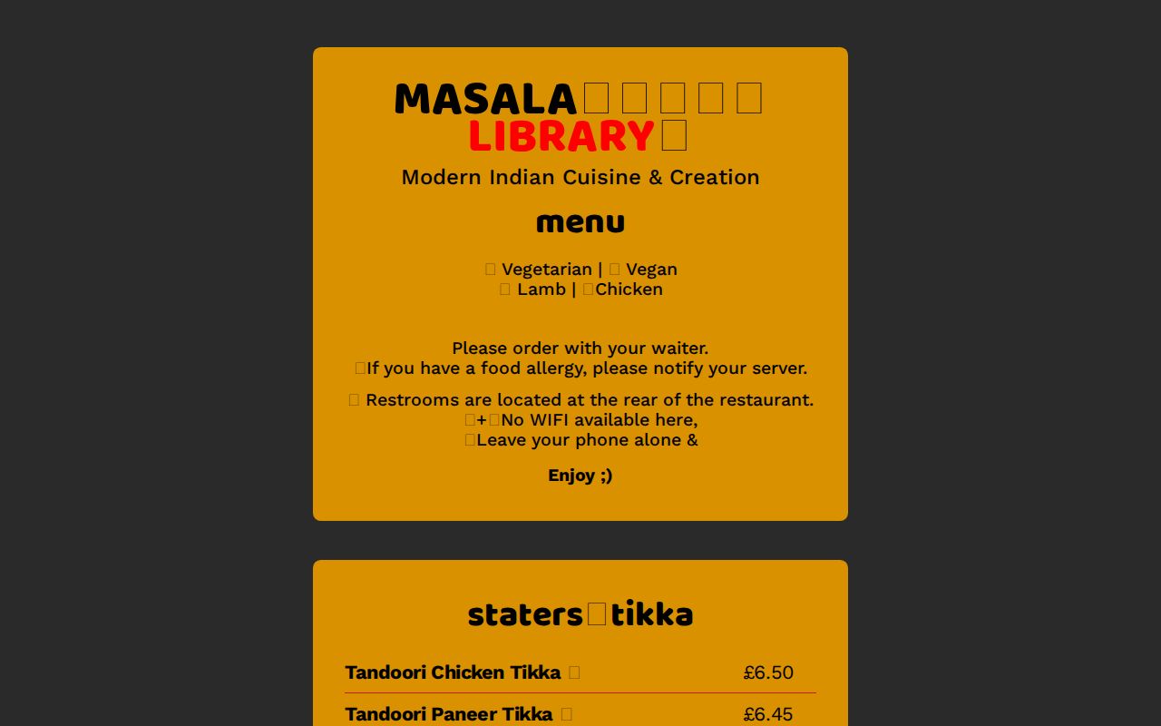 Masala Library